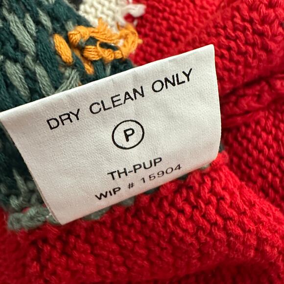 Woolrich Womens Christmas Sweater Size L Holiday Dogs Tree Vintage Retro Festive - Picture 5 of 8